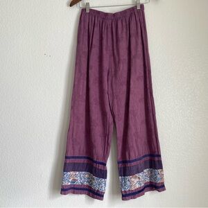 Studio-Handmade designed by Tai Chiu Kuei loose fit wide leg embroidered pants